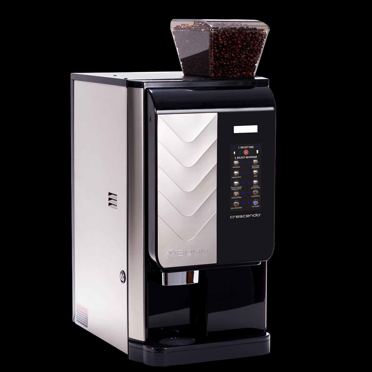 Bunn Crescendo Single Serve Coffee Maker, Stainless/Black